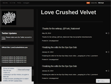 Tablet Screenshot of lovecrushedvelvet.wordpress.com