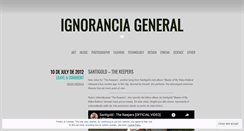 Desktop Screenshot of ignoranciageneral.wordpress.com