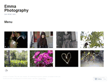 Tablet Screenshot of emmaphotography.wordpress.com