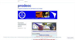 Desktop Screenshot of prodeoc.wordpress.com