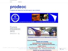 Tablet Screenshot of prodeoc.wordpress.com