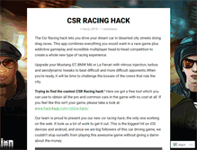 Tablet Screenshot of csrracinghack2015.wordpress.com