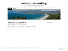 Tablet Screenshot of melandmatswedding.wordpress.com