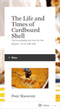 Mobile Screenshot of cardboardshell.wordpress.com