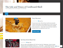 Tablet Screenshot of cardboardshell.wordpress.com