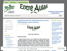Tablet Screenshot of entreaulas.wordpress.com