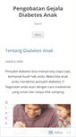 Mobile Screenshot of pengobatangejaladiabetesanak.wordpress.com