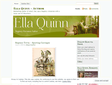 Tablet Screenshot of ellaquinnauthor.wordpress.com