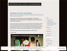 Tablet Screenshot of entregadelistatelefonica.wordpress.com