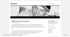 Desktop Screenshot of lyrictone.wordpress.com