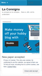 Mobile Screenshot of laconsigna.wordpress.com