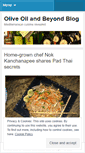 Mobile Screenshot of oliveoilandbeyond.wordpress.com