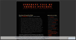 Desktop Screenshot of inherentvice.wordpress.com