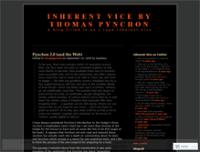 Tablet Screenshot of inherentvice.wordpress.com