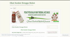 Desktop Screenshot of obatkankerronggamulutherbalblog.wordpress.com