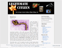 Tablet Screenshot of legitimatecitizen.wordpress.com