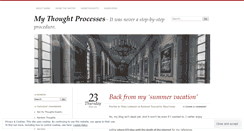 Desktop Screenshot of mythoughtprocesses.wordpress.com