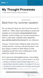 Mobile Screenshot of mythoughtprocesses.wordpress.com