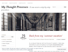 Tablet Screenshot of mythoughtprocesses.wordpress.com