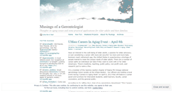 Desktop Screenshot of geronmusings.wordpress.com