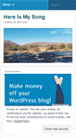 Mobile Screenshot of hereismysong.wordpress.com