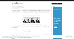 Desktop Screenshot of nelbelmezzo.wordpress.com
