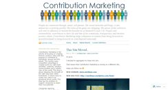Desktop Screenshot of contributionmarketing.wordpress.com
