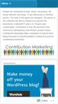 Mobile Screenshot of contributionmarketing.wordpress.com