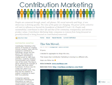 Tablet Screenshot of contributionmarketing.wordpress.com