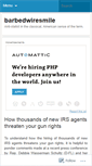 Mobile Screenshot of barbedwiresmile.wordpress.com