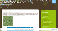 Desktop Screenshot of flowerpowerphenology.wordpress.com