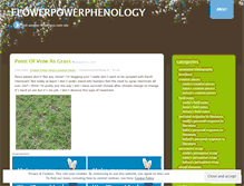 Tablet Screenshot of flowerpowerphenology.wordpress.com