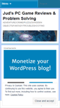 Mobile Screenshot of judsgamereviews.wordpress.com