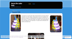 Desktop Screenshot of laurathecakelady.wordpress.com