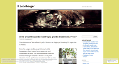 Desktop Screenshot of leonbergeritalia.wordpress.com