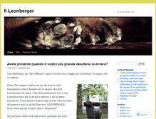 Tablet Screenshot of leonbergeritalia.wordpress.com