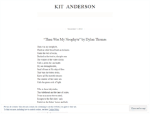 Tablet Screenshot of kitanderson.wordpress.com