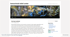 Desktop Screenshot of hemorrhoidreliefcenter.wordpress.com