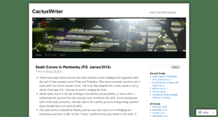 Desktop Screenshot of cactuswriter.wordpress.com