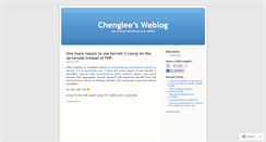 Desktop Screenshot of chenglee.wordpress.com