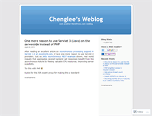 Tablet Screenshot of chenglee.wordpress.com