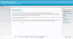 Desktop Screenshot of letsdothai.wordpress.com