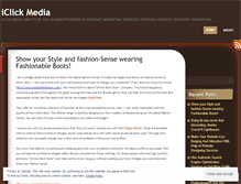 Tablet Screenshot of iclickmedia123.wordpress.com