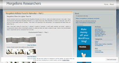 Desktop Screenshot of morgellons1.wordpress.com