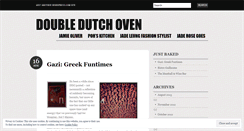 Desktop Screenshot of doubledutchoven.wordpress.com