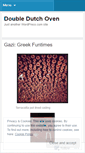 Mobile Screenshot of doubledutchoven.wordpress.com