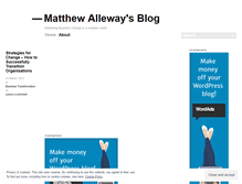 Tablet Screenshot of matthewalleway.wordpress.com
