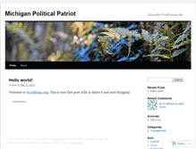Tablet Screenshot of mipoliticalpatriot.wordpress.com