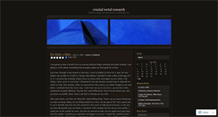 Desktop Screenshot of cranialrectalresearch.wordpress.com