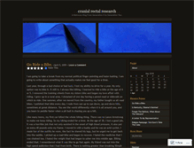 Tablet Screenshot of cranialrectalresearch.wordpress.com